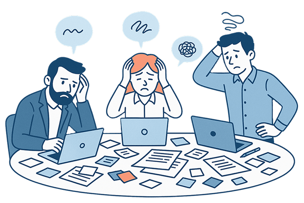 Employees struggling with training